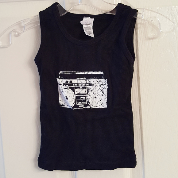 BOOMBOX Toddler Tank Top NWT Slicksugar BLK - Picture 1 of 2
